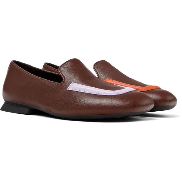 Camper Casi Myra, Women Moccasin/Ballerina, Brown